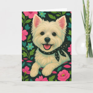Preppy Westie Karte