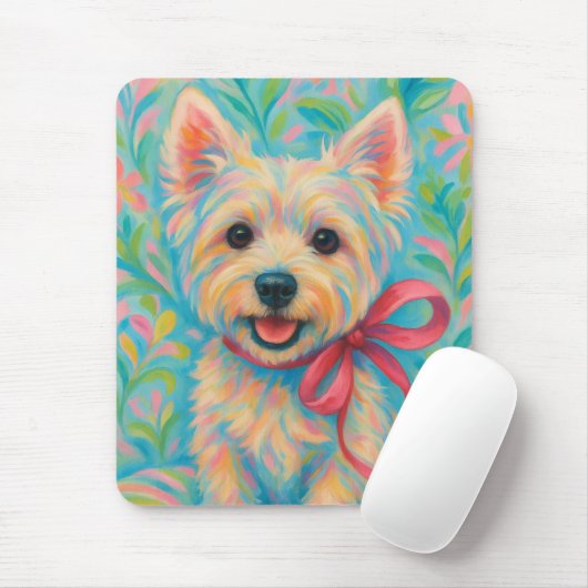 Preppy Westie Mousepad (Mit Mouse)