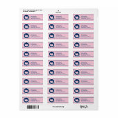Preppy Whale Address Labels (Vorne)