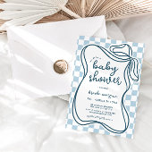 Preppy Whimsical Boys Baby Dusche Einladung