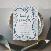 Preppy Whimsical Boys Baby Dusche Einladung