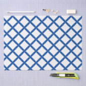 Preppy White und Blue Bamboo Seidenpapier (Handwerk)