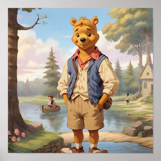 Preppy Winnie the Pooh 1 Poster (Vorne)