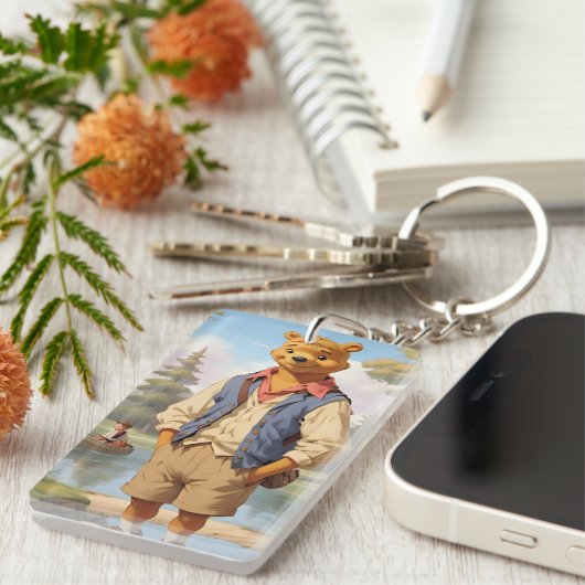 Preppy Winnie the Pooh 1 Schlüsselanhänger (Vorderseite rechts)