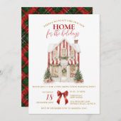 Preppy Winter Housewarming Party New Home Einladung (Vorne/Hinten)