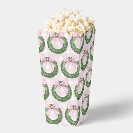 Preppy Wreath mit Pink Gingham Bow Geschenkschachtel (Geplatzt)