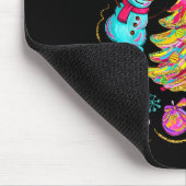 Preppy Xmas Coquette Bow Lace Merry Bright Christm Mousepad (Ecke)