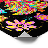 Preppy Xmas Coquette Bow Lace Merry Bright Christm Poster (Ecke)