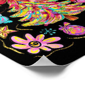 Preppy Xmas Coquette Bow Lace Merry Bright Christm Poster (Ecke)