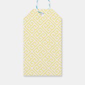 Preppy Yellow Lemon Tree Polterabend Geschenkanhänger (Rückseite)