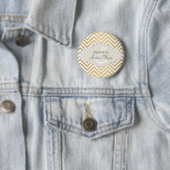 Preppy Zickzack Streifen-moderner Seeanker Button (Beispiel)