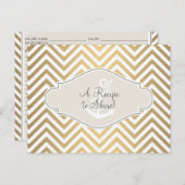 Preppy Zickzack Strip Moderner Nautical Anker Postkarte (Vorne/Hinten)