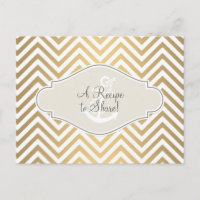 Preppy Zickzack Strip Moderner Nautical Anker