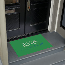 Preppy Zip Code Street Adresse Personalisiert Door Fußmatte