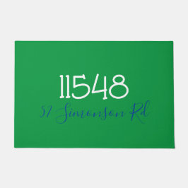 Preppy Zip Code Street Adresse Personalisiert Door Fußmatte