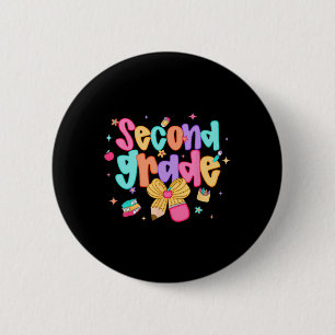 Preppy-Zurück-in-die-Schule 2. Klasse Coquette-Sch Button