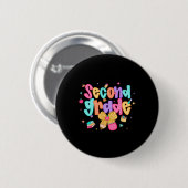 Preppy-Zurück-in-die-Schule 2. Klasse Coquette-Sch Button (Vorne & Hinten)