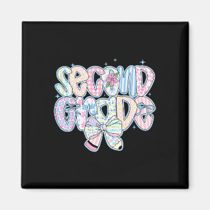 Preppy Zurück zur Schule Floral 2. Klasse Coquette Magnet