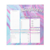 Preprint Daily Mindfulness Gewohnheitsgewohnheitsm Notizblock (Vorderseite)