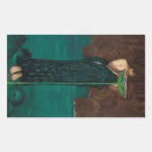 PreRaphaelite Art Circe Invidiosa Rechteckiger Aufkleber (Vorderseite)