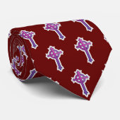 Presbyterian Cross Religious Red Krawatte (Gerollt)