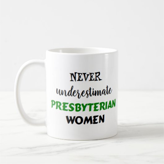 presbyterianische Frauen Kaffeetasse (Links)