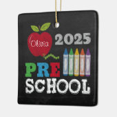 Preschool 2025 Chalkboard Name Ornament (Links)