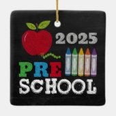 Preschool 2025 Chalkboard Ornament (Rückseite)