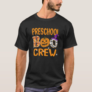 Preschool Boo Crew Hexenhut Fall Halloween Costum T-Shirt