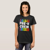 PRESCHOOL CREW PRE K Tribe Back To School Teacher T-Shirt (Vorne ganz)