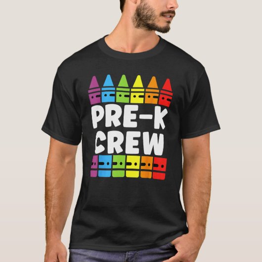 PRESCHOOL CREW PRE K Tribe Back To School Teacher  T-Shirt (Vorderseite)