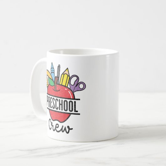 Preschool Crew Preschool Squad Kaffeetasse (Vorderseite Links)