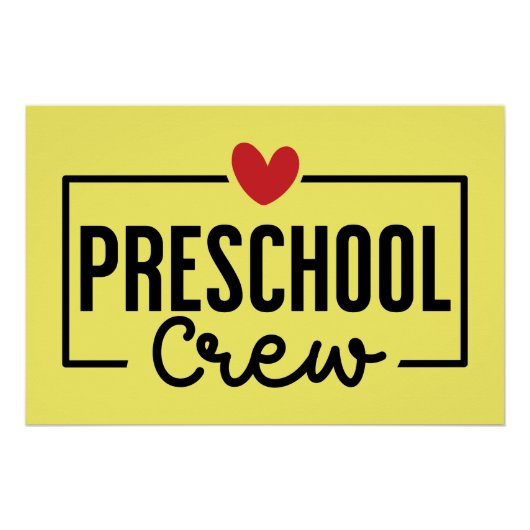 Preschool Crew Preschool Squad Poster (Vorderseite)