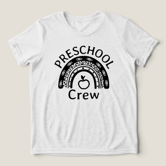 Preschool Crew Preschool Squad Tri-Blend Shirt (Design Vorderseite)