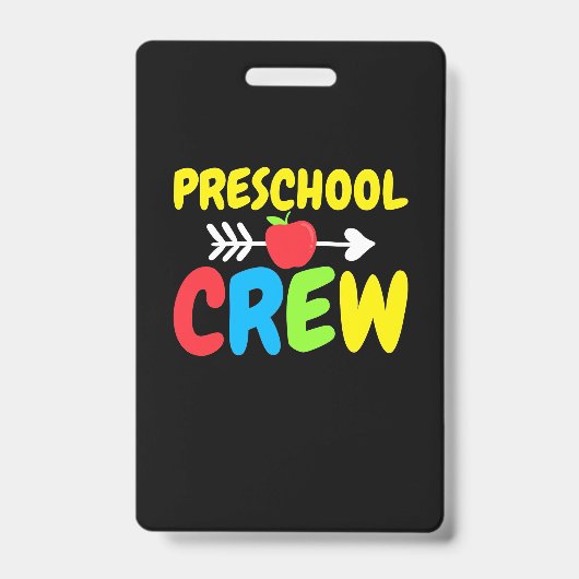 Preschool Crew Teacher Ausweis (Vorderseite)