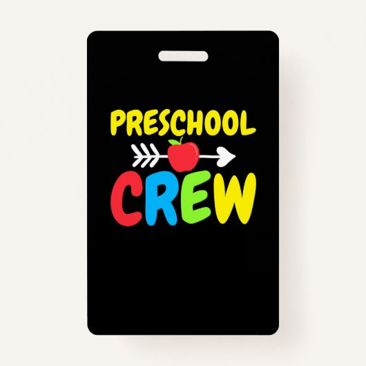 Preschool Crew Teacher Ausweis (Vorderseite)