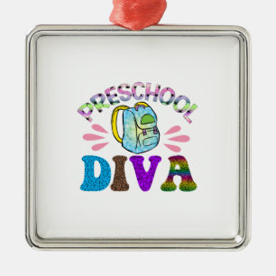 Preschool Diva Ornament Aus Metall