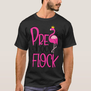 Preschool Flock Pink Flamingo Squad Niedlich Kids  T-Shirt