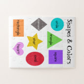 Preschool Formen und Farben Diagramm Jigsaw Puzzle (Horizontal)