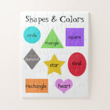 Preschool Formen und Farben Diagramm Jigsaw Puzzle