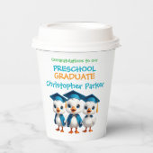 Preschool Grad Cute Goose Trio Pappbecher (Vorderseite)