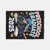 Preschool Graduation 2025 Monster Truck Graduate  Fleecedecke (Vorderseite (Horizontal))