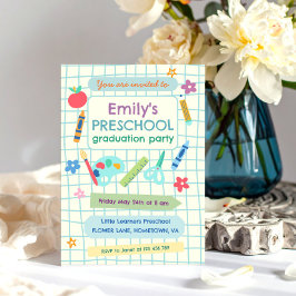 Preschool Graduation Party Photo Einladung