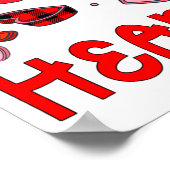 Preschool Has My Heart Valentines Hearts Teacher Poster (Ecke)