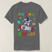 Preschool Is My Jam Astronaut Back to School Eplo T-Shirt (Design vorne)
