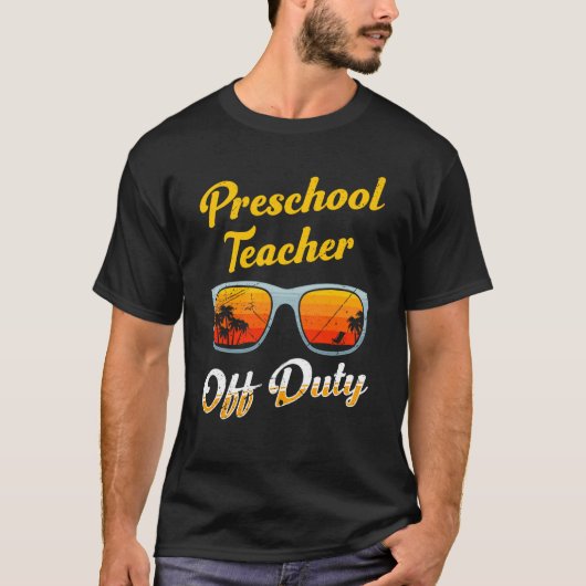 Preschool kindergarten educator off duty teacher   T-Shirt (Vorderseite)