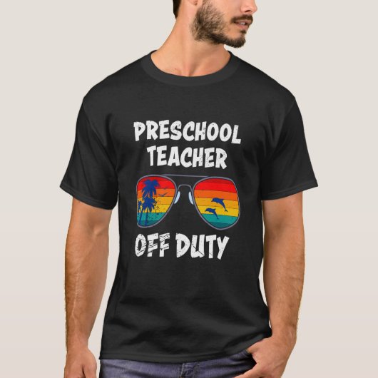 Preschool kindergarten educator off duty teacher   T-Shirt (Vorderseite)