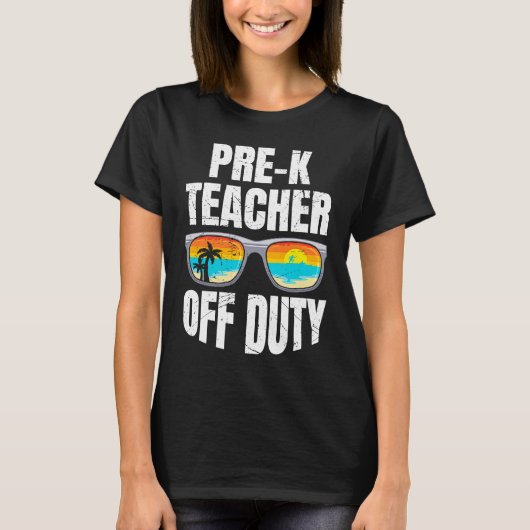 Preschool kindergarten educator off duty teacher   T-Shirt (Vorderseite)