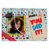 Preschool/Kindergarten Graduation Photo Gift Bag Große Geschenktüte (Rückseite)