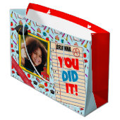 Preschool/Kindergarten Graduation Photo Gift Bag Große Geschenktüte (Rückseite Schrägansicht)